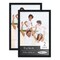 Pack of 2 Matte Black Picture Frames | Solid Wood | UV-Resistant Acrylic | Easy Gallery Wall Setup